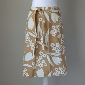 Vintage Floral Wrap Skirt